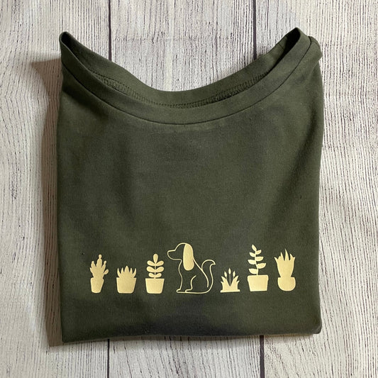 Pups & Plants Crop Top