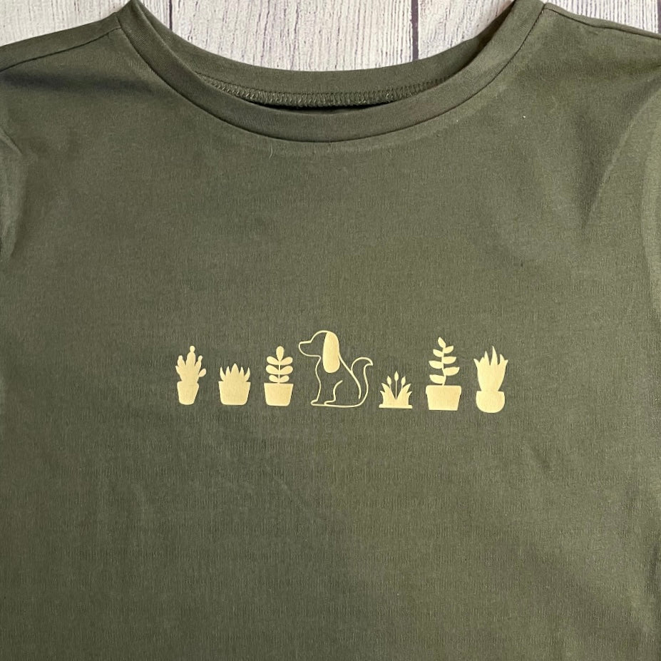 Pups & Plants Crop Top